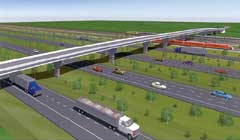 Rendering of the proposed Trans-Texas Corridor